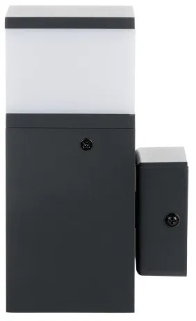 Kanlux 38761-Kültéri fali lámpa aljzattal DASTEN 1xG9/11W/230V IP44 antracit