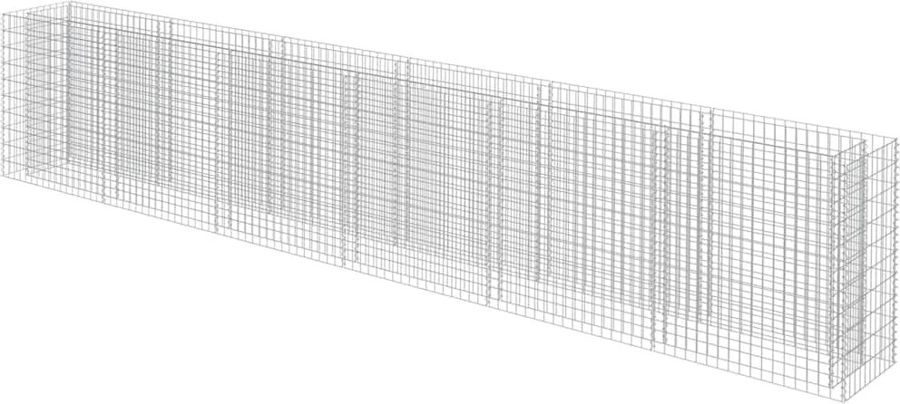 vidaXL horganyzott acél gabion magaságyás 540 x 50 x 100 cm