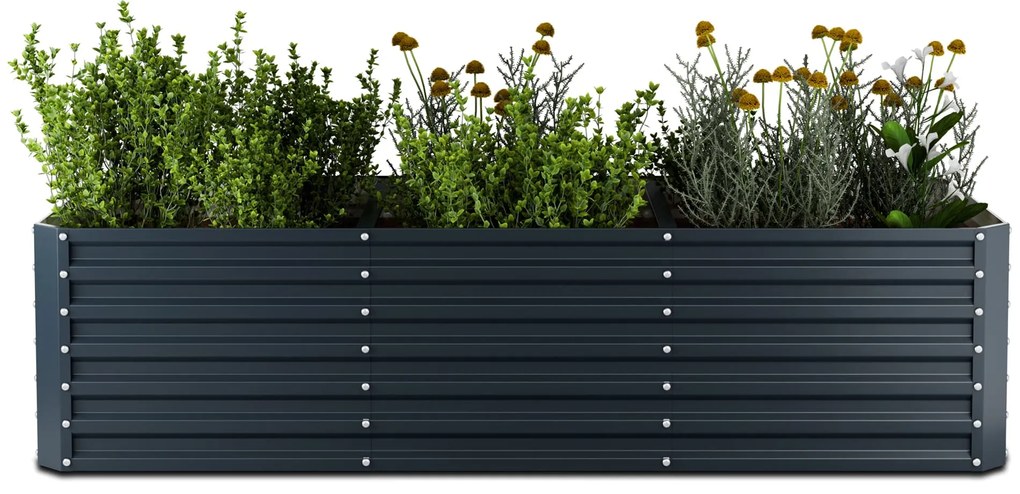 High Grow Straight magaságyás, 1440 L, Ergonomikus, Időjárásálló, Nyitott alap