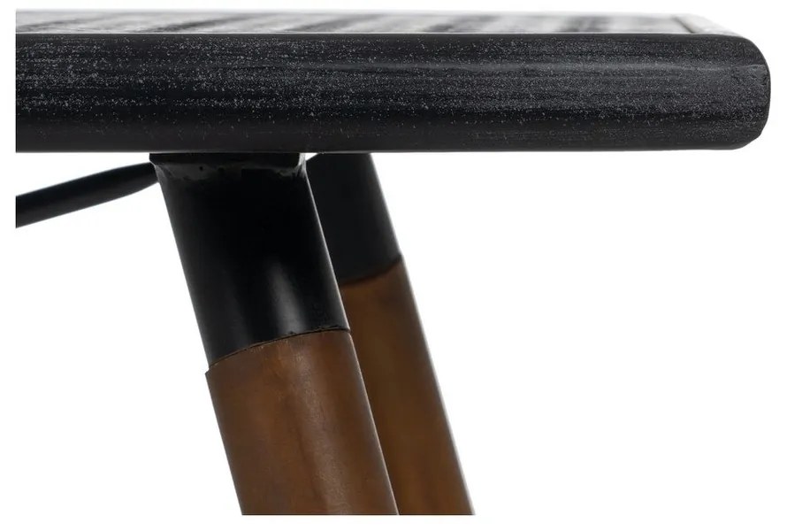 Fekete fém dohányzóasztal 60x109,5 cm Oslo – Ixia