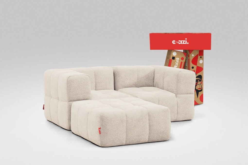 3 Teiliges Modulares Sofa – Beige