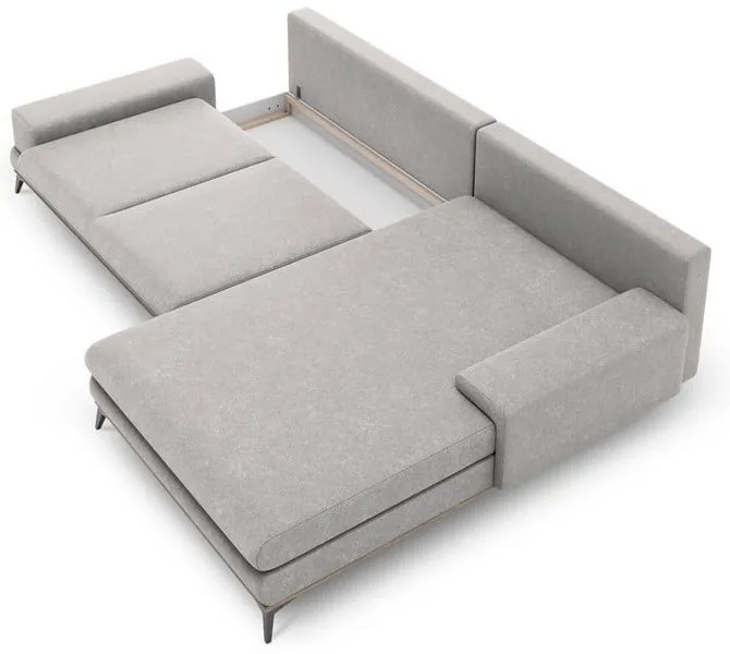 Planet világosszürke kinyitható sarokkanapé, jobb oldali - Windsor &amp; Co Sofas