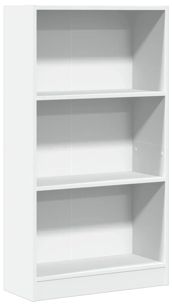 fehér szerelt fa könyvespolc 60 x 24 x 109 cm