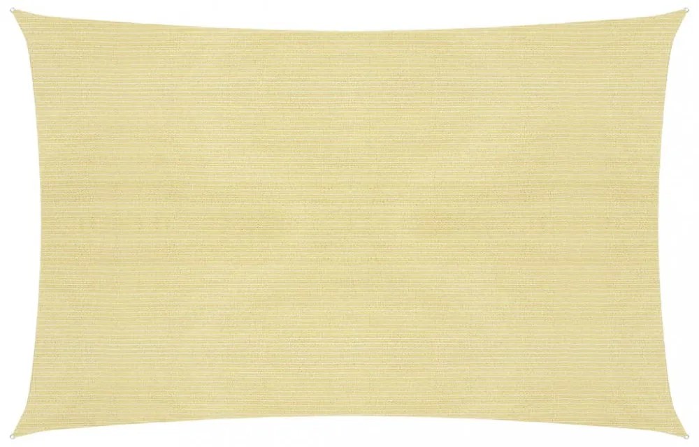 bézs HDPE napvitorla 160 g/m² 3,5 x 5 m