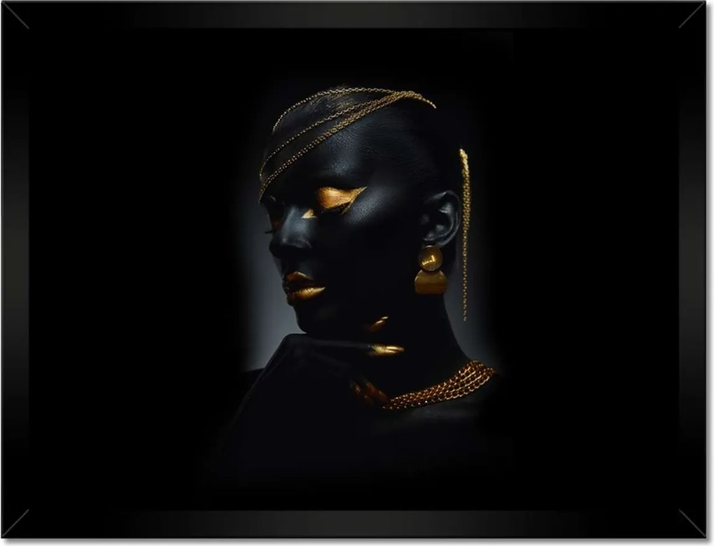 Poszterek keretben 40x30 Fej arany díszítéssel