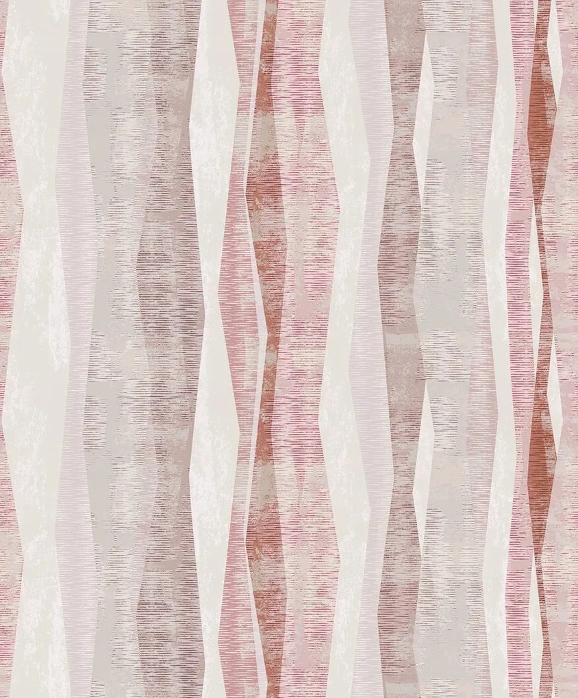 Tapéta Geometrikus Minta Színek Piros Bézs Szürke Modern Tapéta