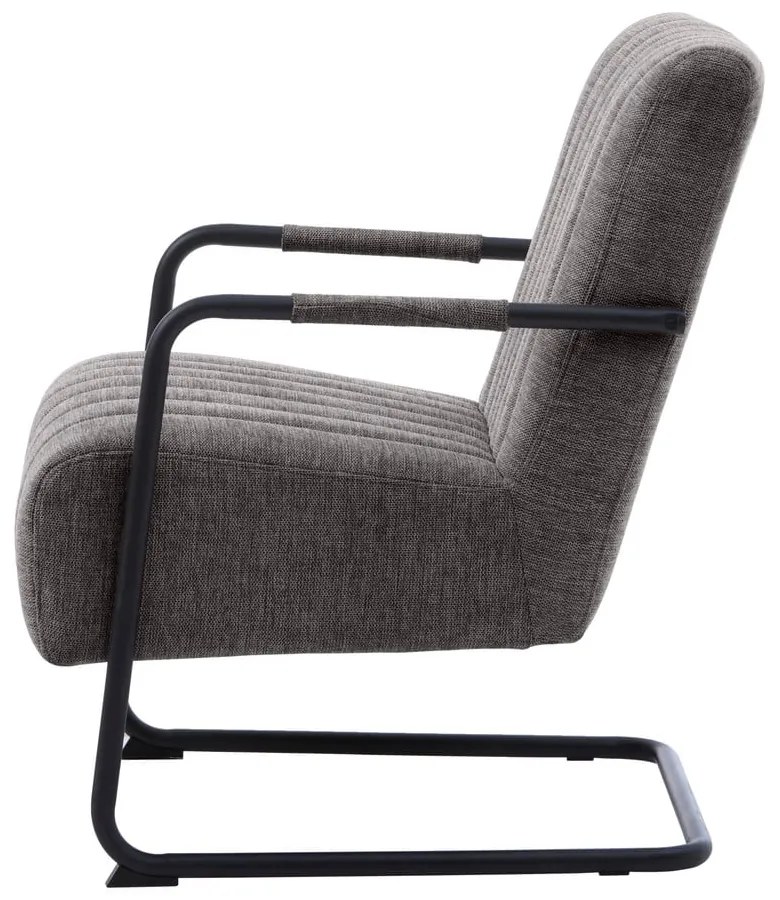 Sötétszürke fotel Trout – Unique Furniture