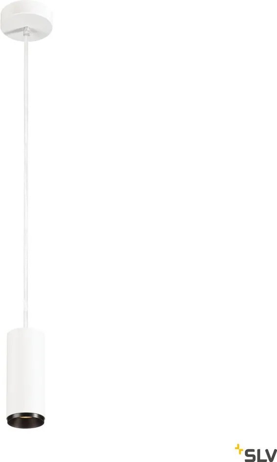 SLV 1004160 NUMINOS PD PHASE S Hengeres Függesztett Lámpa Fehér, Fekete LED IP20