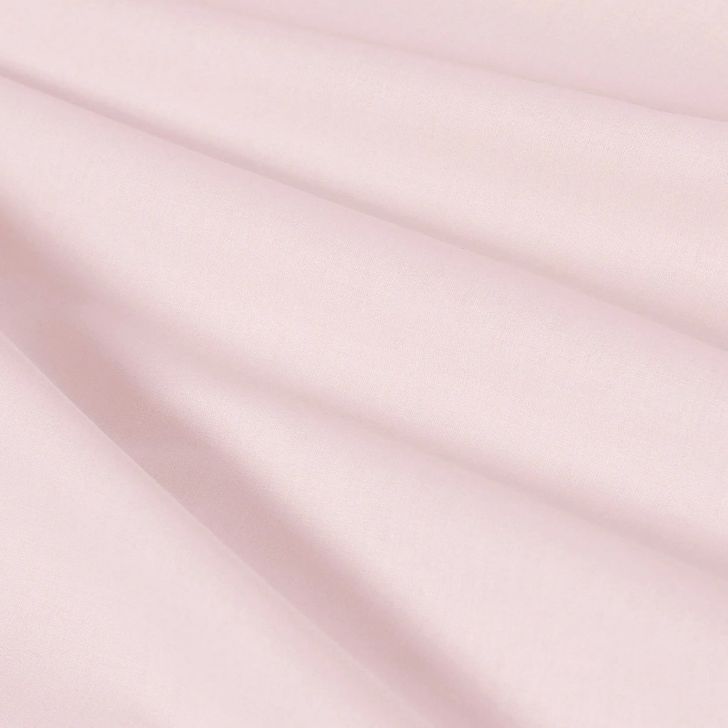 Goldea körgumis pamut lepedő - púderrózsaszín 80 x 200 cm