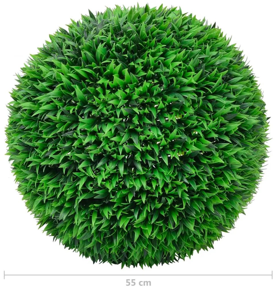 2 db gömb alakú műpuszpáng 55 cm