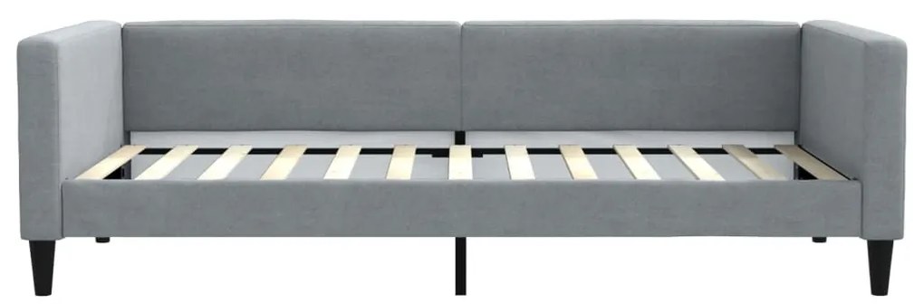 világosszürke kihúzható szövet heverő 100 x 200 cm