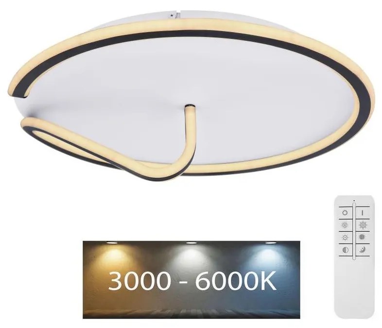 Globo 48439-50-LED Dimmelhető mennyezeti lámpa RODAN LED/50W/230V 3000-6000K+ távirányító