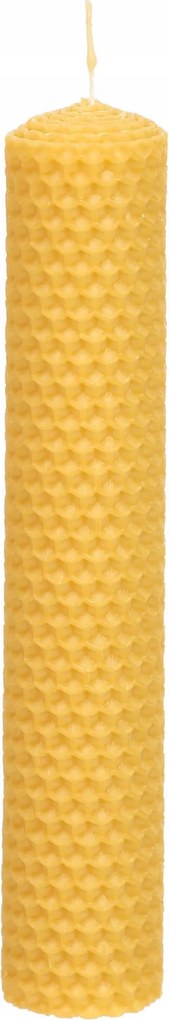 Méhviasz tekercses gyertya 18/3 cm 100% Méhviasz Természetes