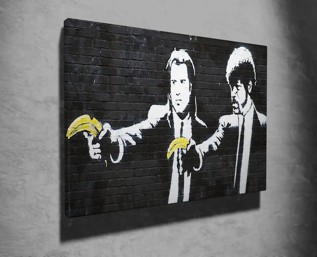 WY65 Banksy Pulp Fiction vászonkép, 70 x 100 cm