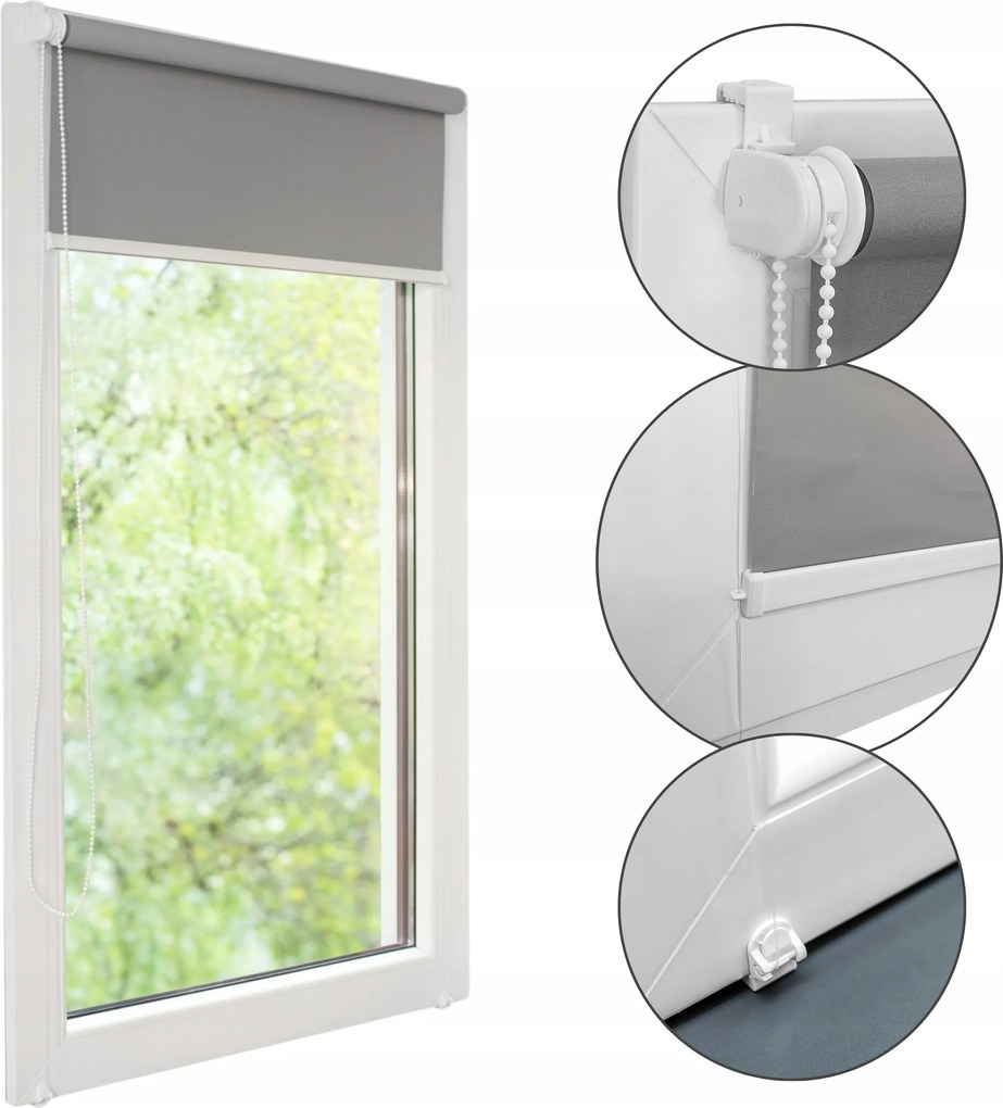 Beltéri ablakredőny Összecsukható Félsötétítő 102x150 redőny Méretre