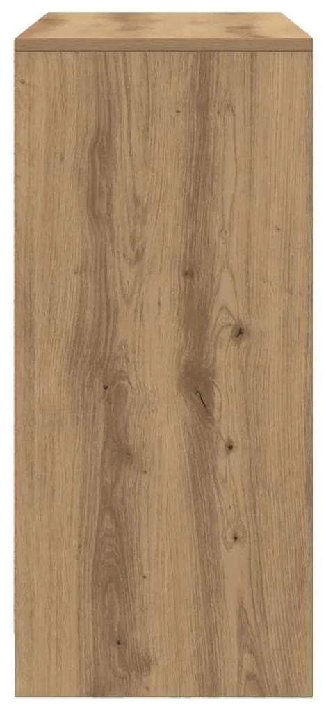 kézműves tölgy szerelt fa tálalószekrény fiókos 80x34x76 cm