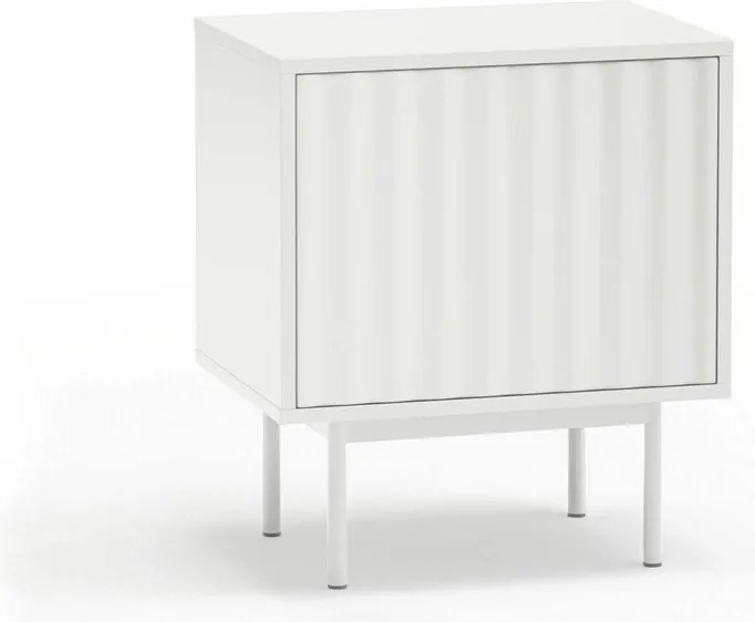 Fehér matt éjjeliszekrény Sierra – Teulat