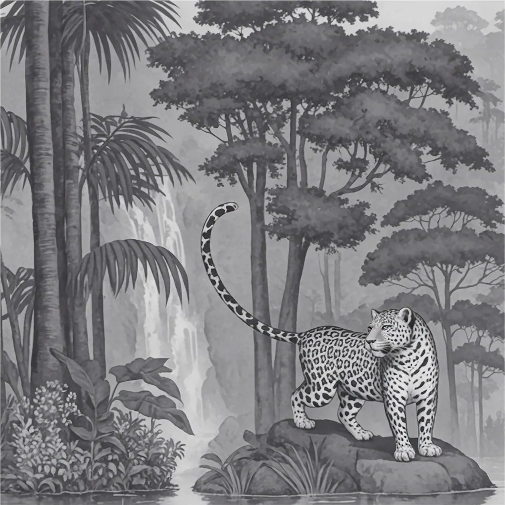 Stílusos Dekoratív fotótapéta Flizelin Trópusi dzsungel 250x250