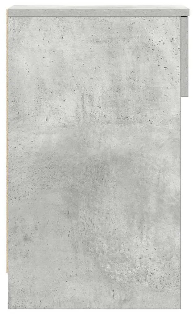 2 db betonszürke éjjeliszekrény fiókkal 20 x 36 x 60 cm