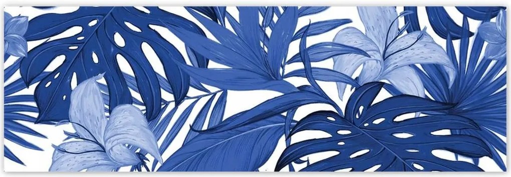 Fotótapéták 200x66 Classic Blue Monstera