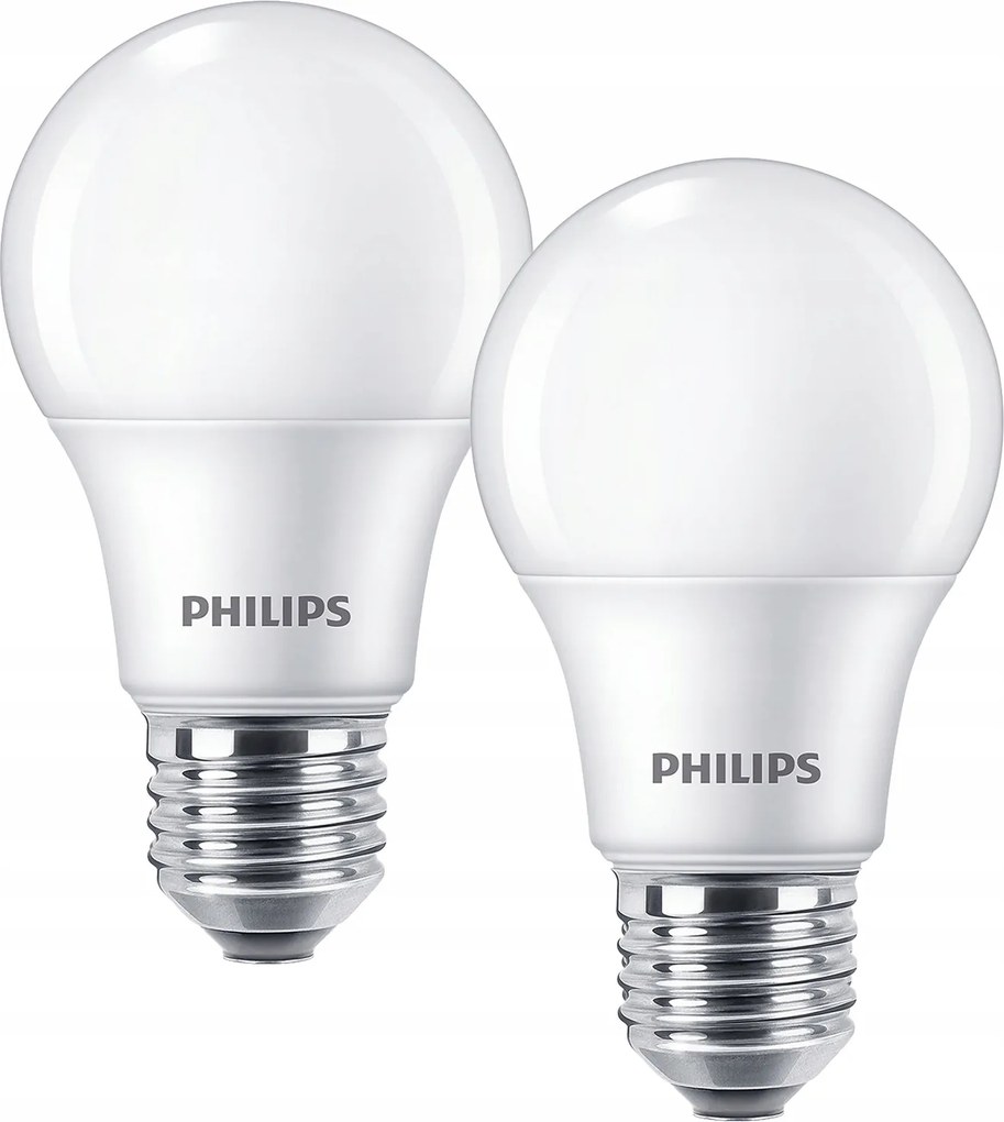 2PAK Led izzó E27 A60 8W 60W 806lm 2700K Meleg Philips