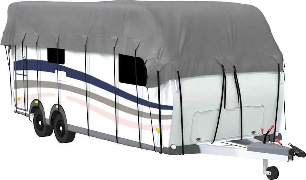 vidaXL lakókocsi tetőfedő szürke 800x300 cm nem szőtt szövetből