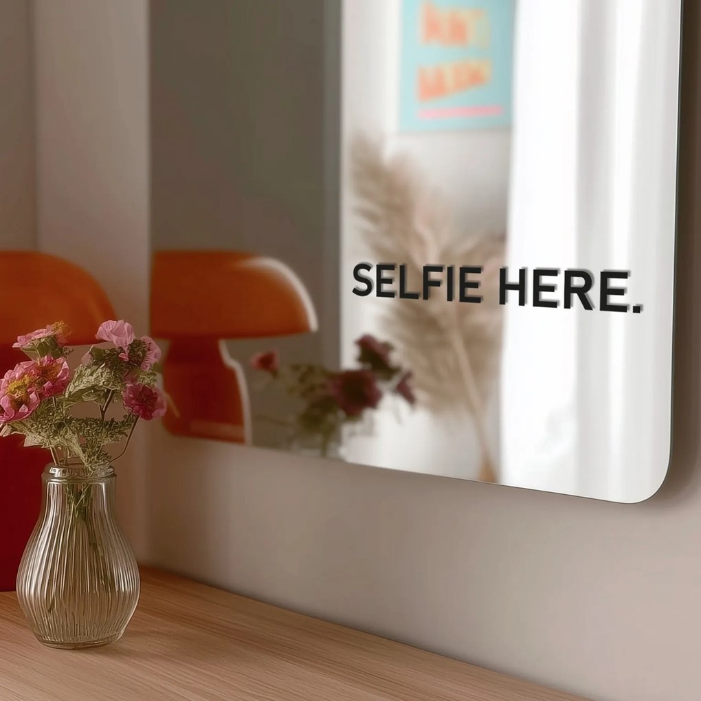 Tükör matrica S22 – SELFIE HERE.