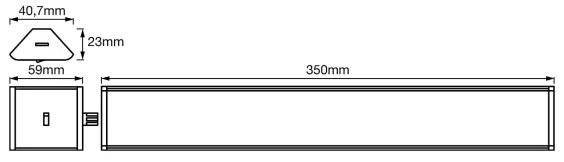 Ledvance - LED Dimmelhető pultvilágítás érzékelővel CORNER LED/5W/230V