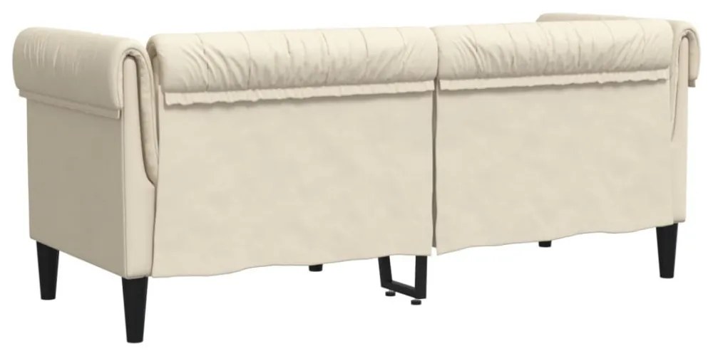 vidaXL 2 személyes vászon Chesterfield kanapé