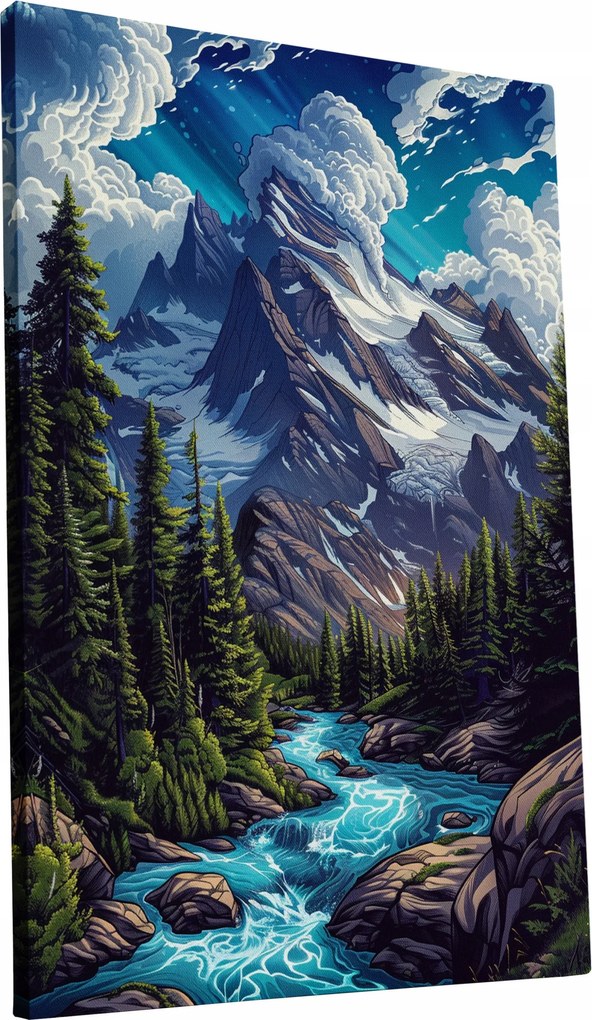 Vászonkép Festői Hegyi Tájkép otthon nappali szoba 40x60