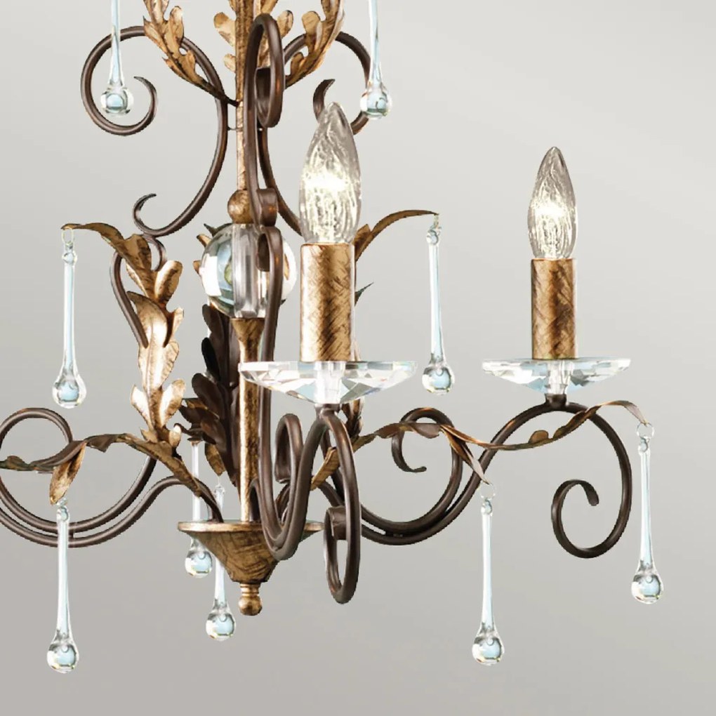 Elstead Lighting AMARILLI AML3-BRONZE Csillár 3x60W/E14