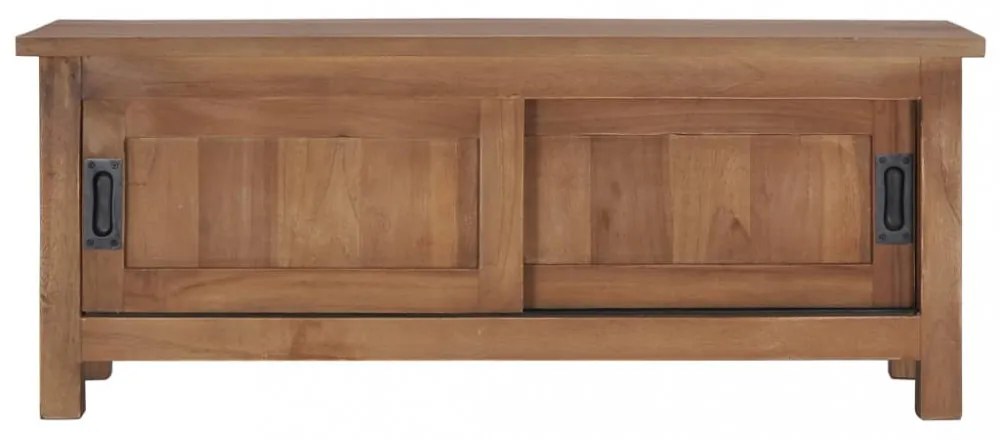 tömör tíkfa TV-szekrény 90 x 30 x 35 cm