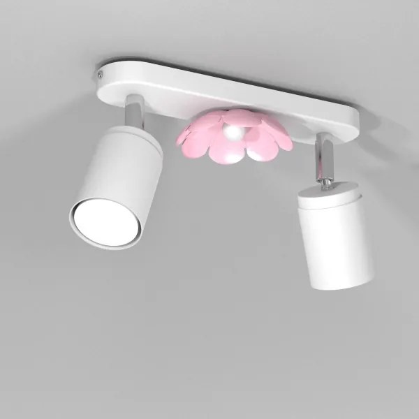 Spotlámpa FLOWER 2xGU10/8W/230V fehér