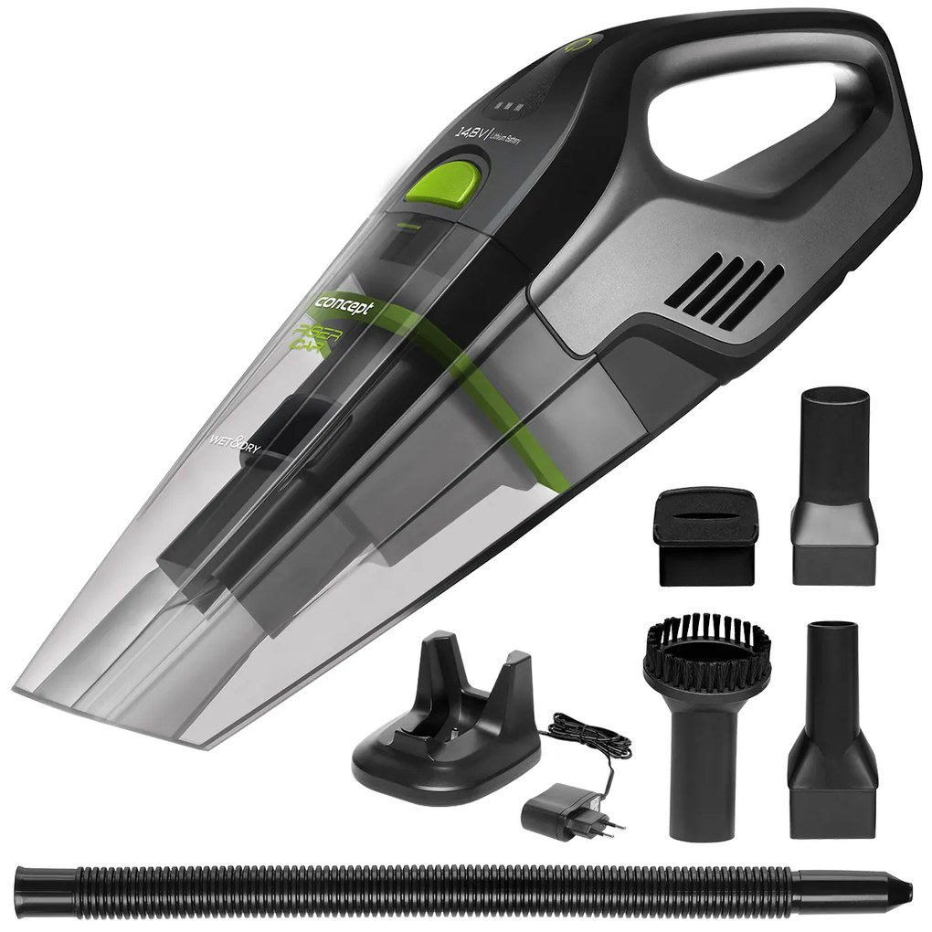 Concept VP4352 kézi porszívó Nedves és szárazRiser autó, 14,8 V
