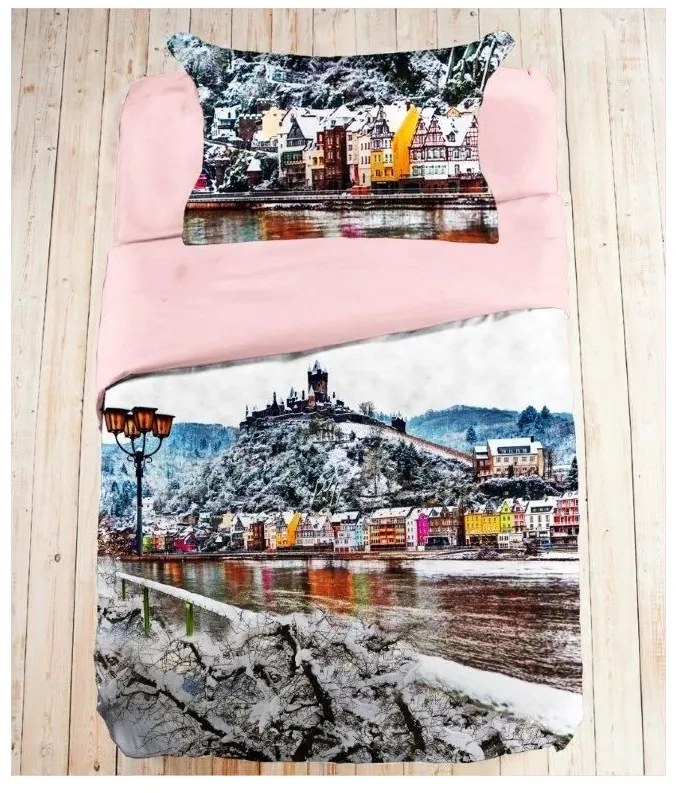 EMI Khloe 3D pamut ágyneműhuzat, A standard egyszemélyes ágy szett tartalma: 1x 140x200 + 1x 70x90