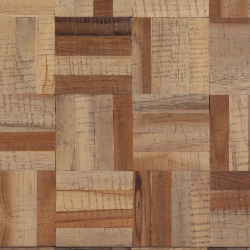 tömör újrahasznosított tíkfa tálalóasztal 110 x 34 x 80 cm