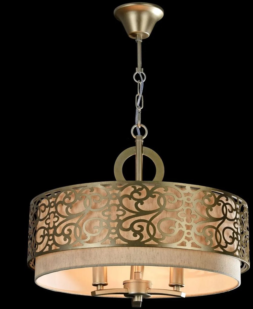 MAYTONI H260-03-N VENERA Ernyős Függesztett Lámpa Bézs, Sárgaréz E14 IP20