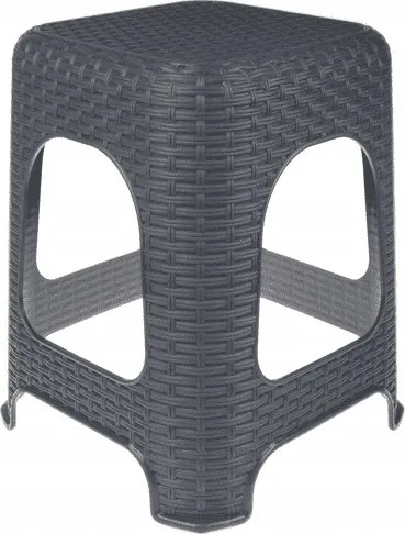 Zsámoly kerti konyhai szék műanyag 45x37 Szürke