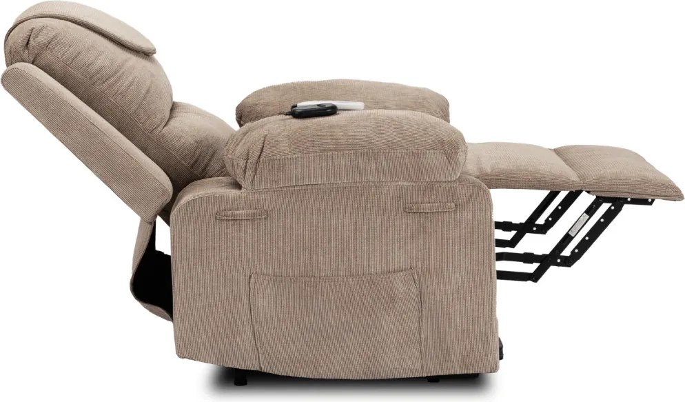 FENIX elektromos masszázsfotel felállás segítő funkcióval bézs