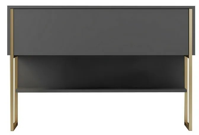 Luxe Anthracite and Gold komód