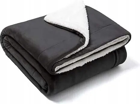 Polár takaró Mikroszálas dupla puha bolyhos 275x210cm Fekete