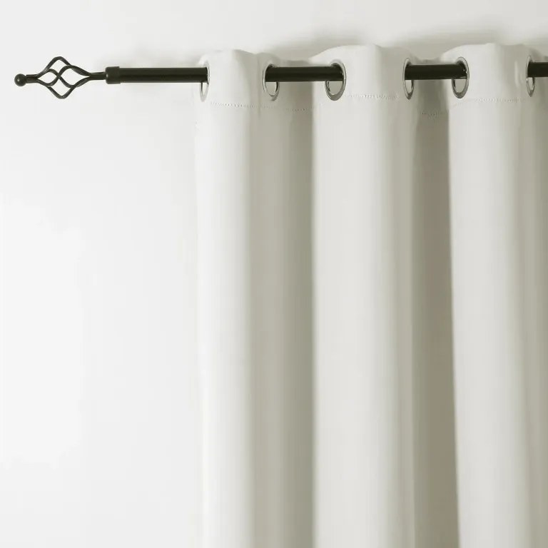 Fehér-krémszínű OXFORD függöny 140x250 cm Felfüggesztés: Hullámos sínszalag