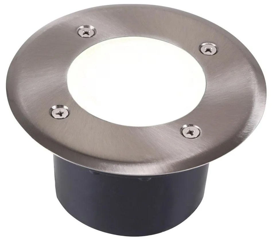 LED Taposólámpa MIVO LED/3W/230V átm. 12 cm IP67 matt króm