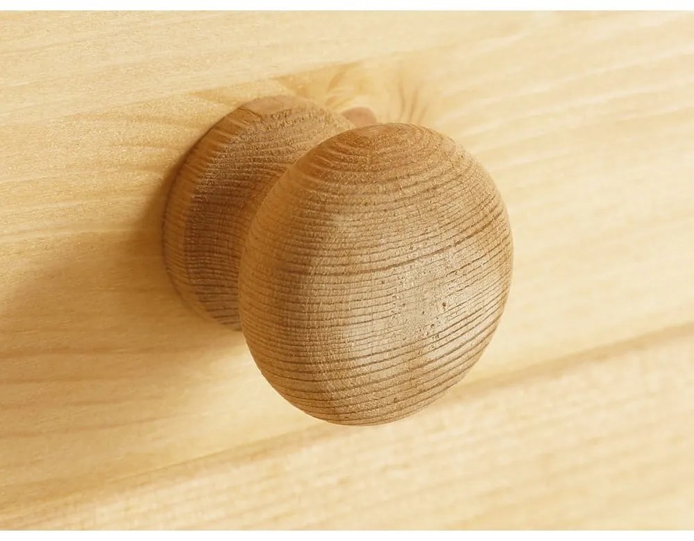 Natúr színű borovi fenyő tálalószekrény 180x35 cm Lisa – Støraa