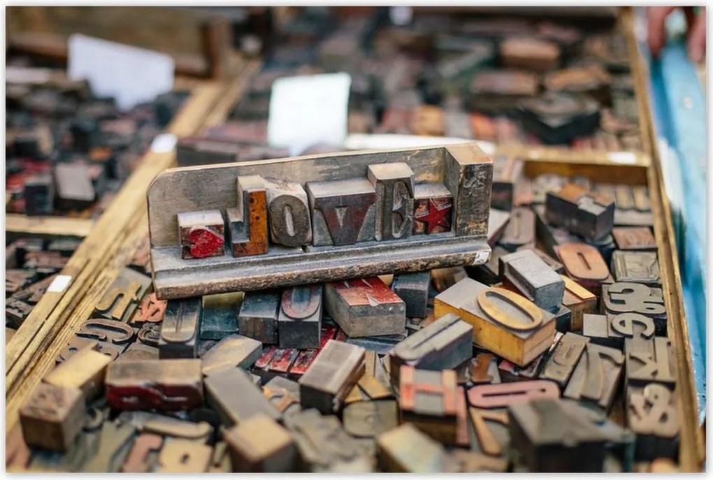 Poszterek 120x80 Love felirat