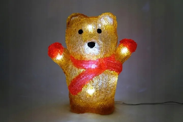 Maci Led Akril Figura Éjszakai Lámpa Karácsonyi ajándék