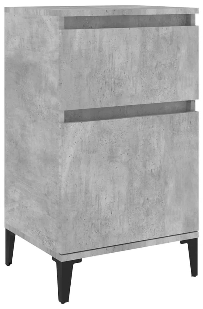 Betonszürke éjjeliszekrény 40 x 35 x 70 cm