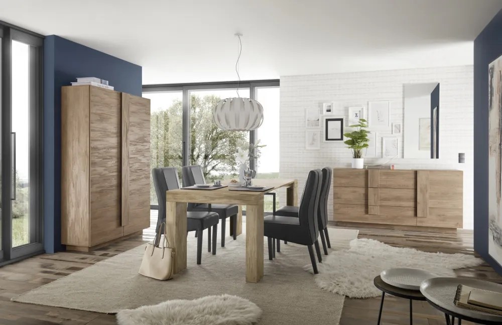 Jupiter 2 ajtós komód mercure tölgy 120 cm
