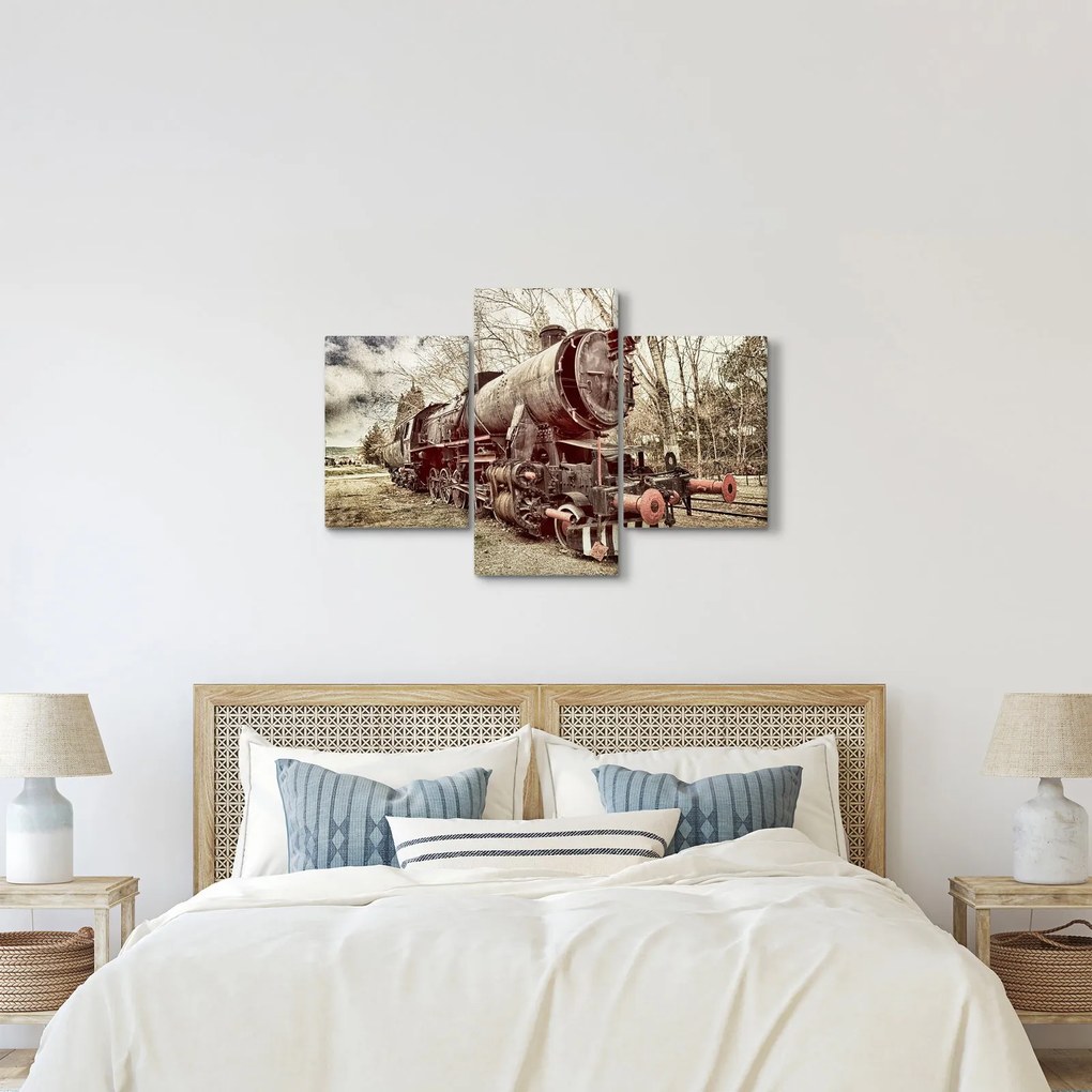 A mozdony történelmi képe (90x60 cm)
