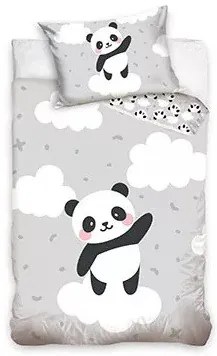 Panda Cloud gyerek, ovis ágyneműhuzat 90x120 cm, 40x60 cm